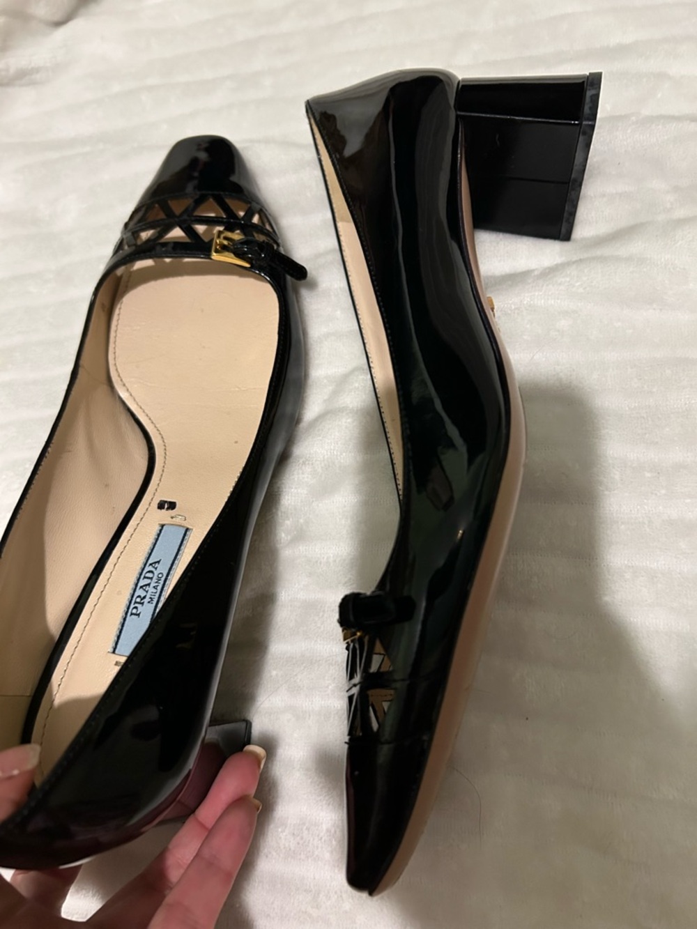 Prada patent leather 2 inch heel - Picture 13 of 17
